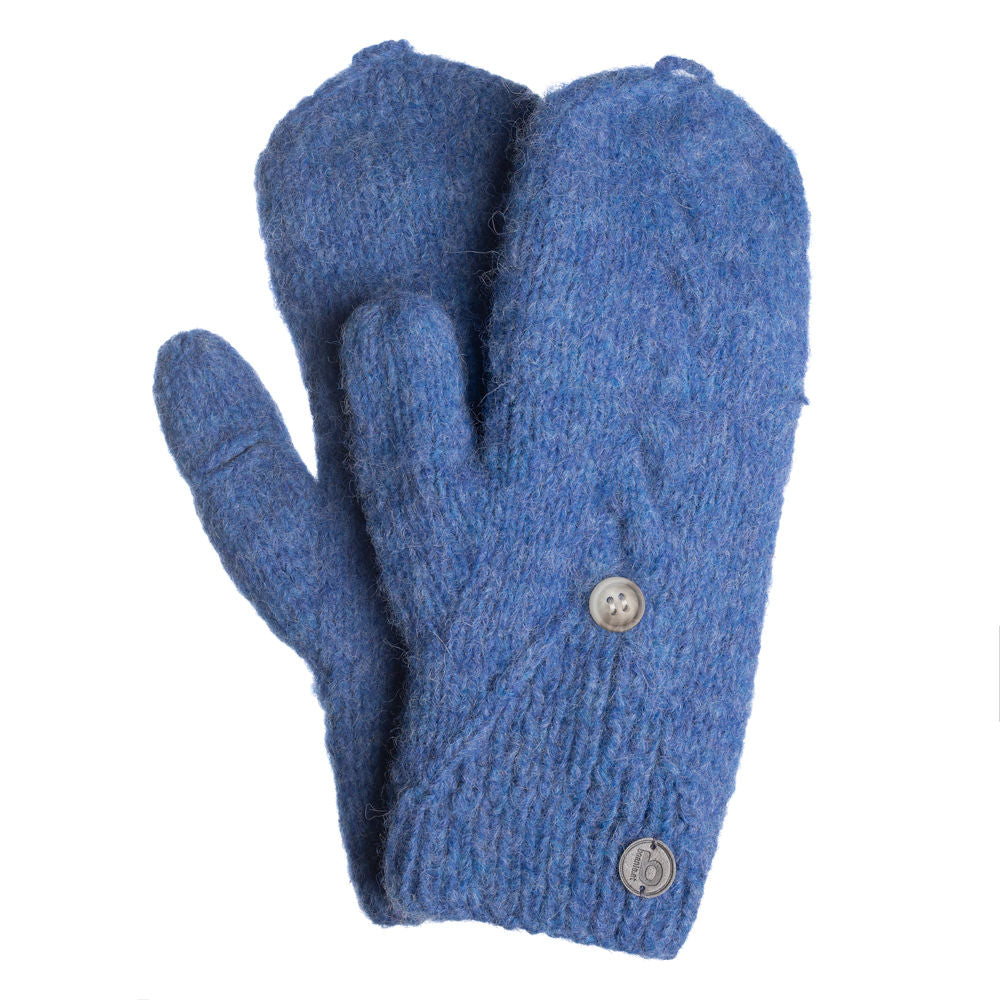 Fäustlinge mit Kappe azurblau