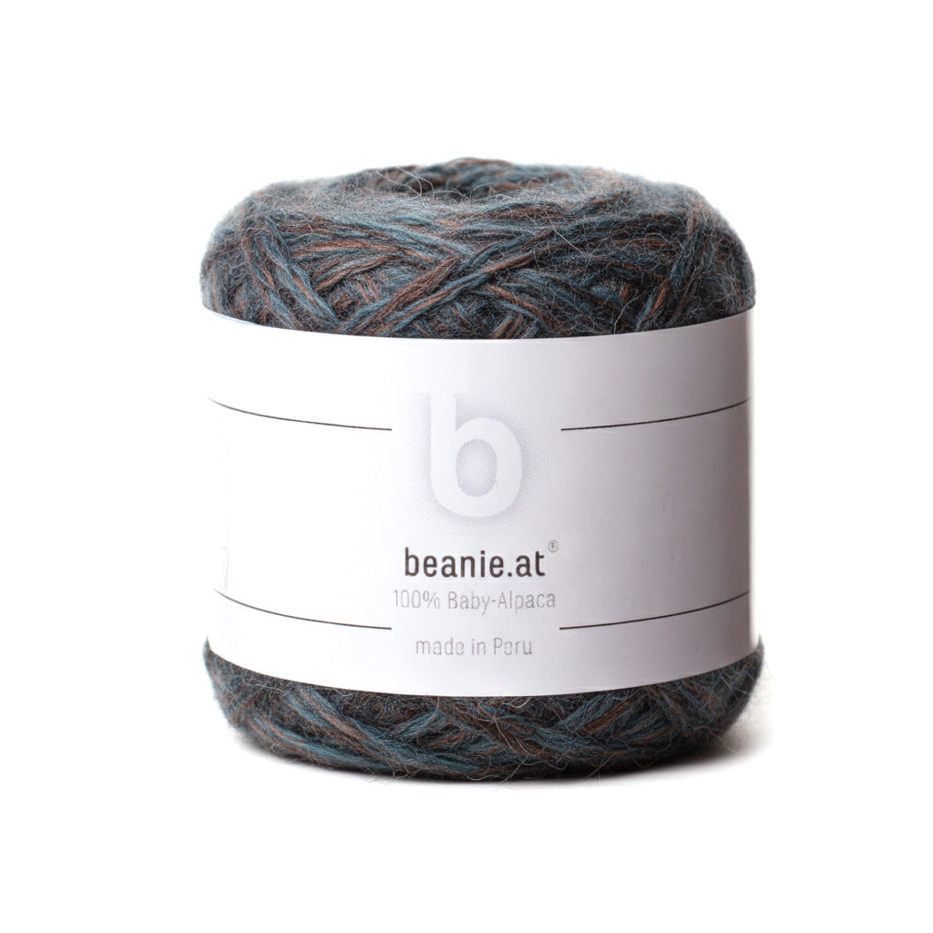 Beanie.at exklusiv 100% Baby-Alpaka Wolle rusty