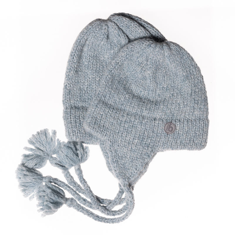 Beanie "Mini" blaugrau