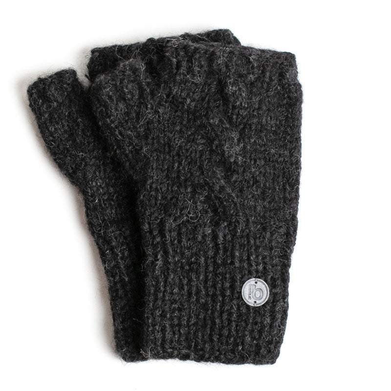 Fingerlose Handschuhe anthrazit